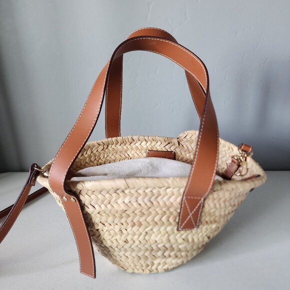 Doum Straw Tote "EUC" - Picture 2 of 16